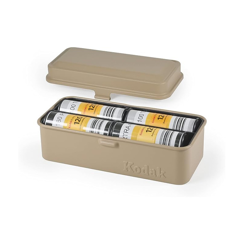 Boite KODAK pour pellicules argentique - 10 x 135mm ou 8 x 120mm - Beige