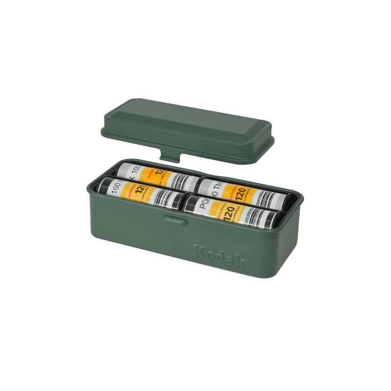 Boite KODAK pour pellicules argentique - 10 x 135mm ou 8 x 120mm - Vert