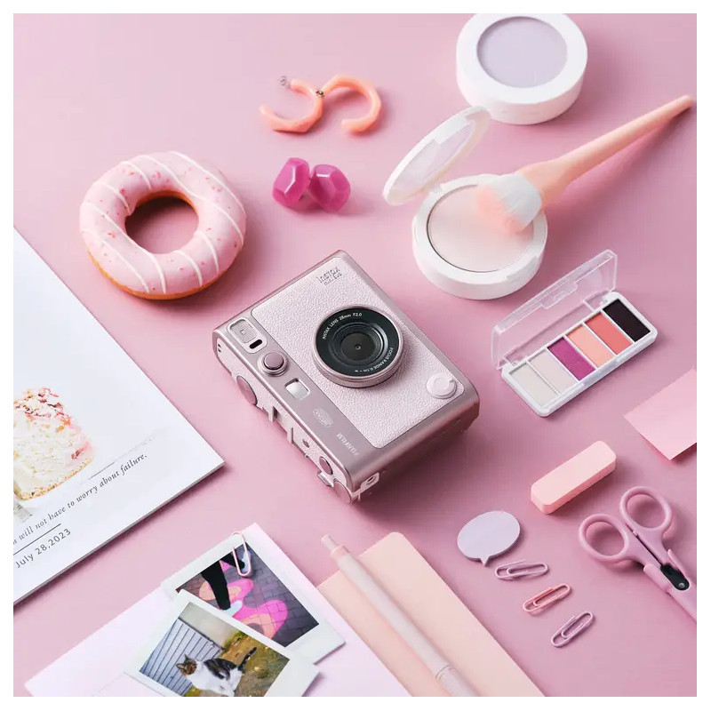Fujifilm Instax Mini Evo Rose avec écran de contrôle
