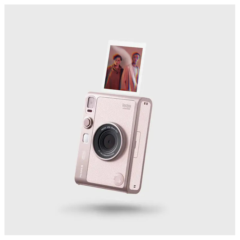 Fujifilm Instax Mini Evo Rose avec écran de contrôle