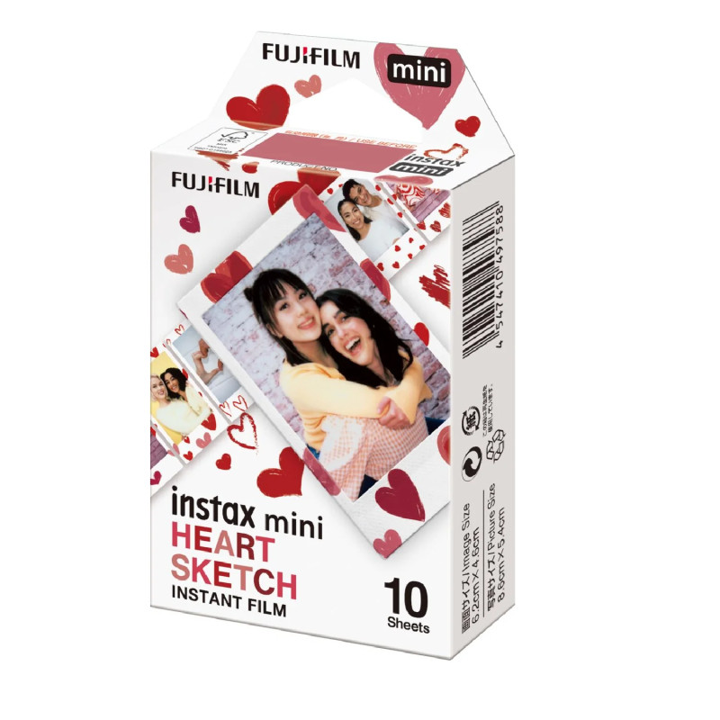 Fujifilm Film Instax Mini Couleur Hearth Sketch - x10