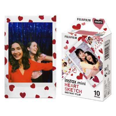 Fujifilm Film Instax Mini Couleur Hearth Sketch - x10