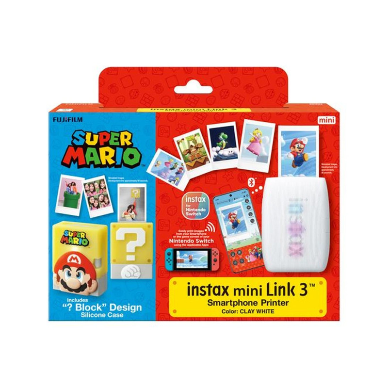 Pack Mario INSTAX MINI LINK / Clay White