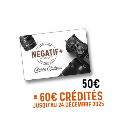Carte cadeau NEGATIF+ 60€