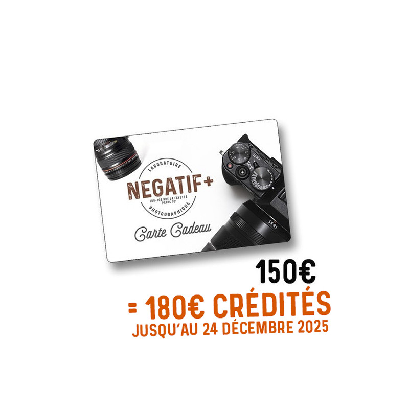 Carte cadeau NEGATIF+ 180€