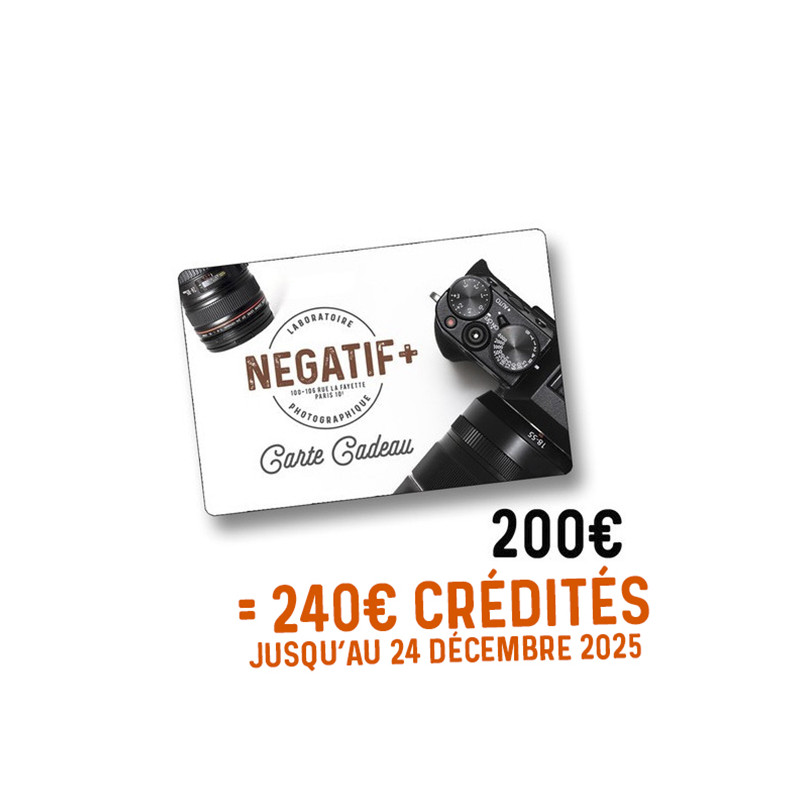 Carte cadeau NEGATIF+ 240€