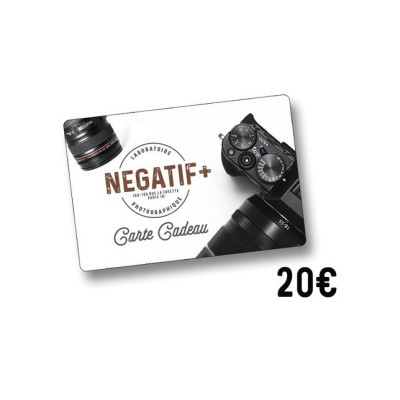 Carte cadeau NEGATIF+ 20€