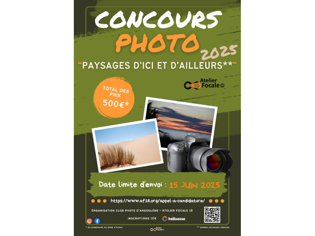 Concours photo "Paysages d'ici et d'ailleurs" - Appel à candidatures