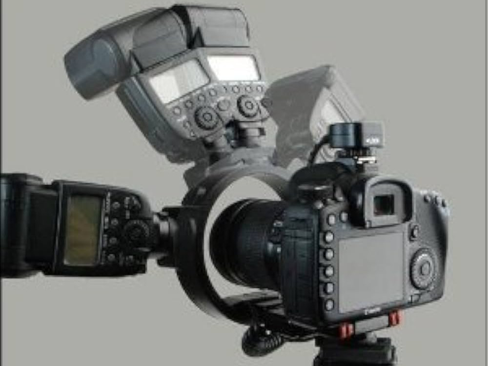 Rotating flash bracket Support de flash rotation 180° pour Canon - Flash Rotator