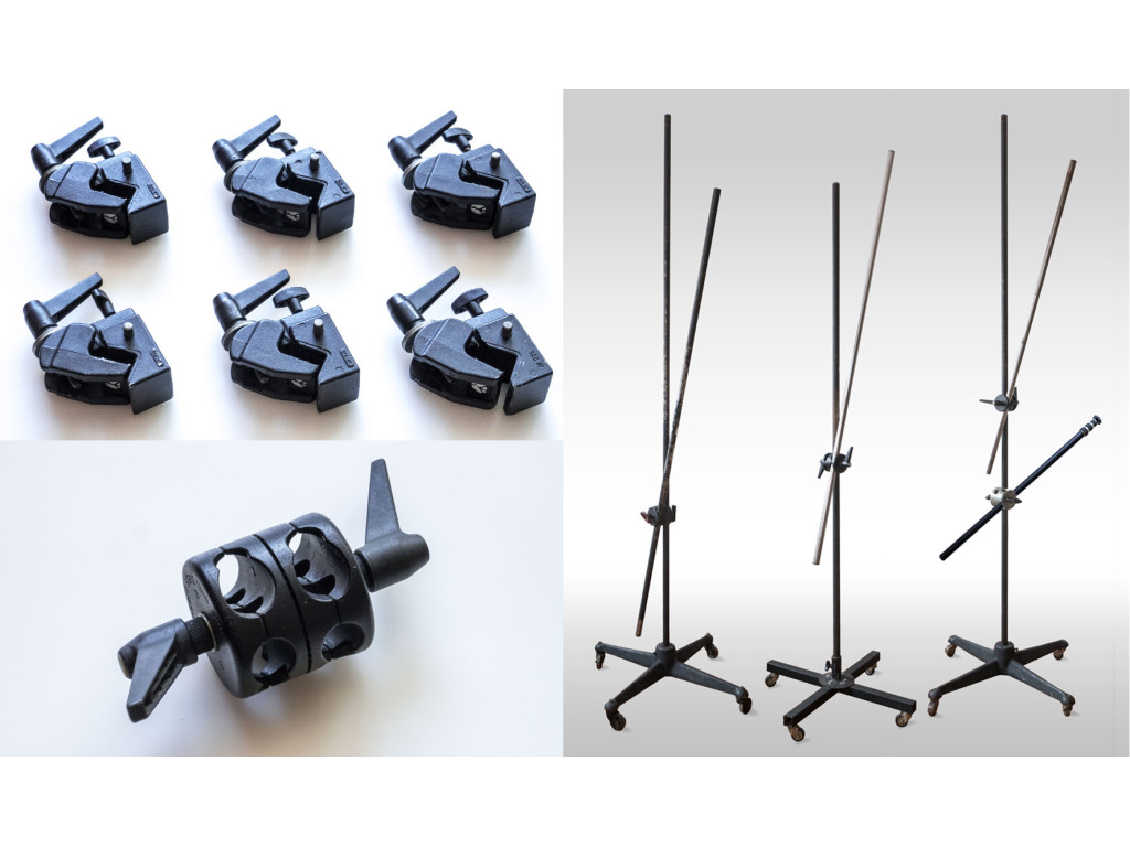 Pinces Manfrotto - Pieds d'éclairage / Girafe