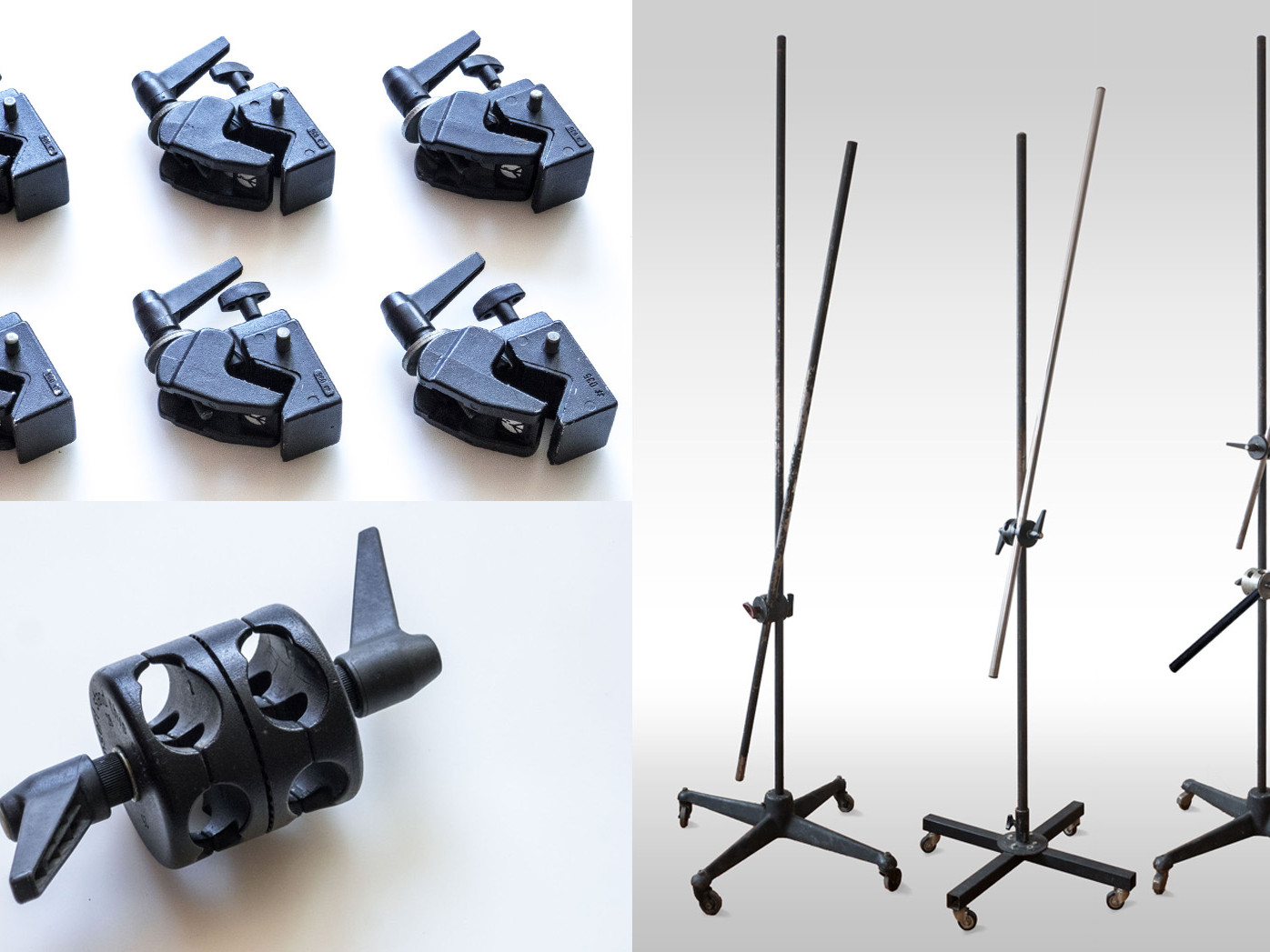 Pinces Manfrotto - Pieds d'éclairage / Girafe